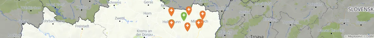 Map view for Pharmacies emergency services nearby Stronsdorf (Mistelbach, Niederösterreich)